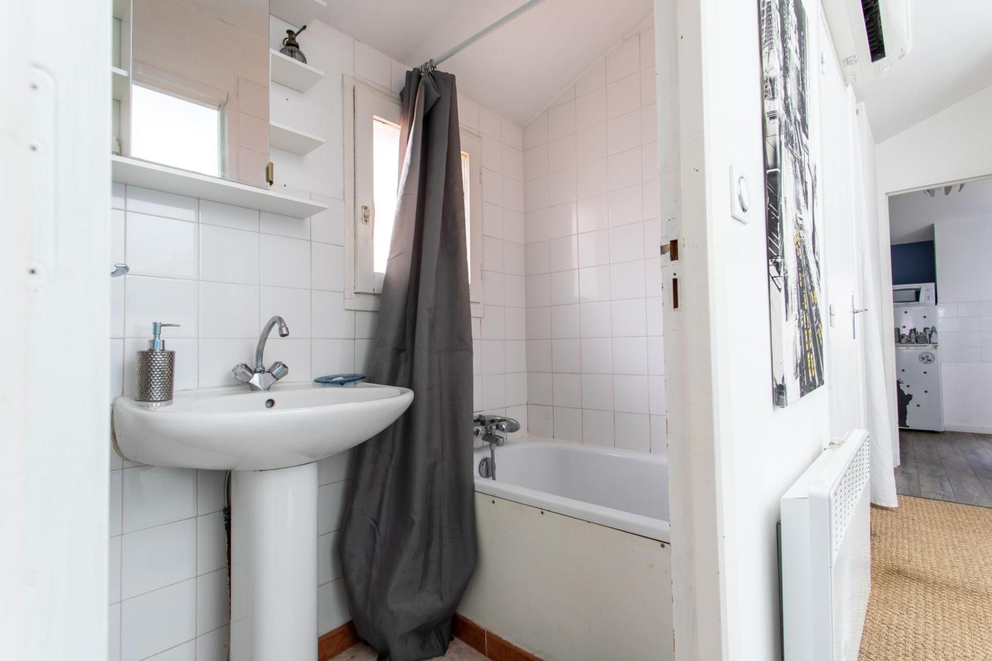 T2 Toulouse 40M2, Lit Queen Size, Climatisation, Quartier Sympa, Terrasse Dış mekan fotoğraf