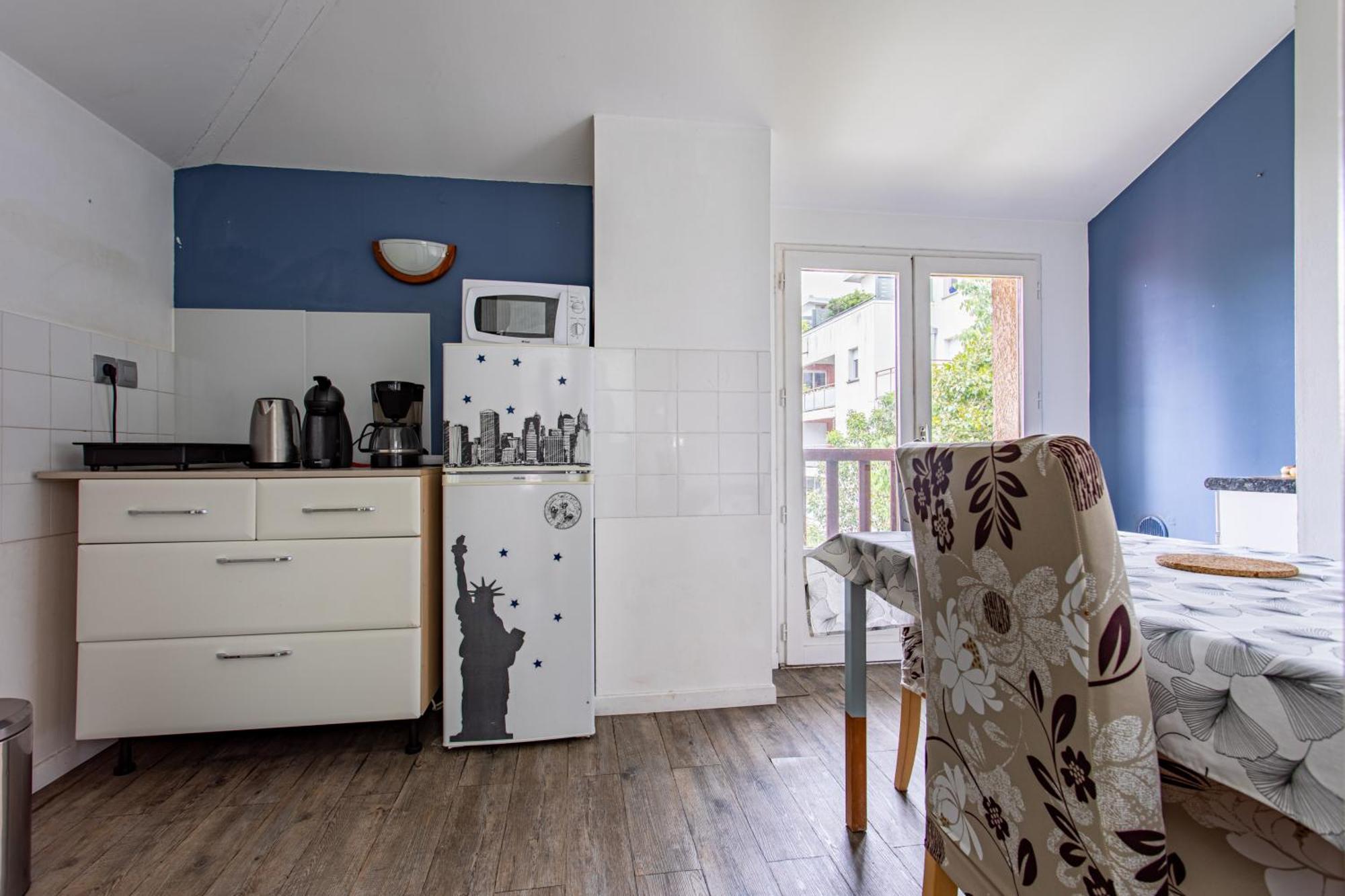 T2 Toulouse 40M2, Lit Queen Size, Climatisation, Quartier Sympa, Terrasse Dış mekan fotoğraf